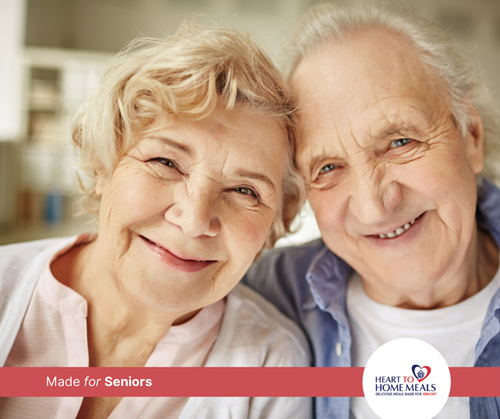 Smiling senior couple